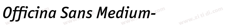 Officina Sans Medium字体转换